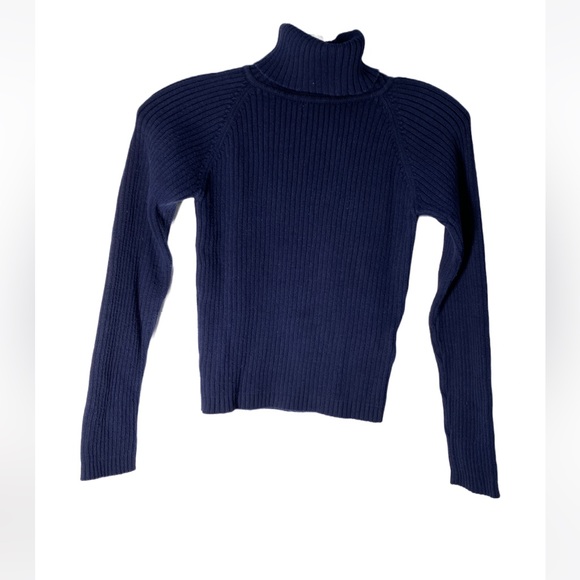 🔷Navy Blue Ribbed Turtleneck🔷 - Picture 3 of 5